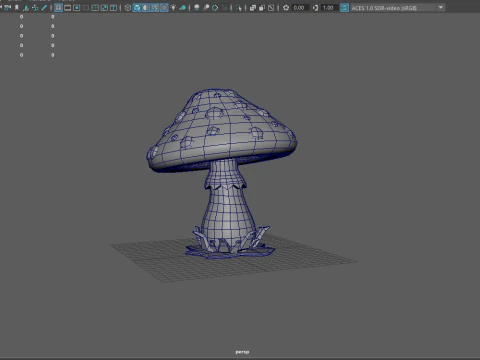 Mantar karikat&uuml;r 3D Model