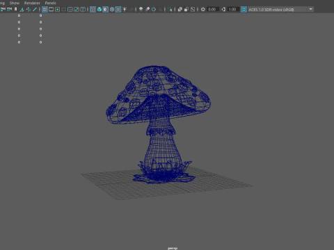 Mantar karikat&uuml;r 3D Model
