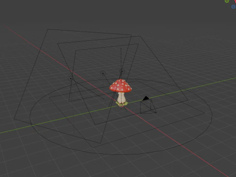 Mantar karikat&uuml;r 3D Model