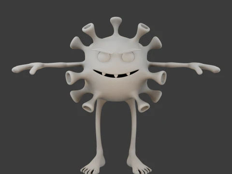 Kresk&oacute;wka wirusa Model 3D