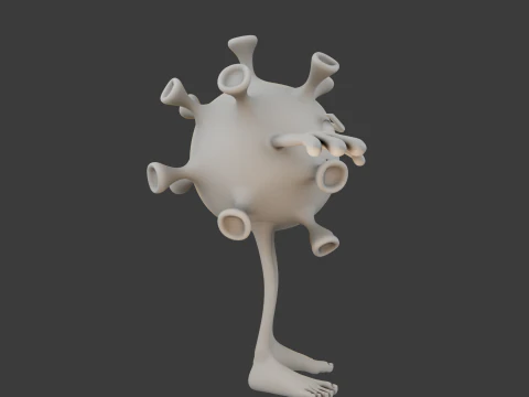 Kresk&oacute;wka wirusa Model 3D