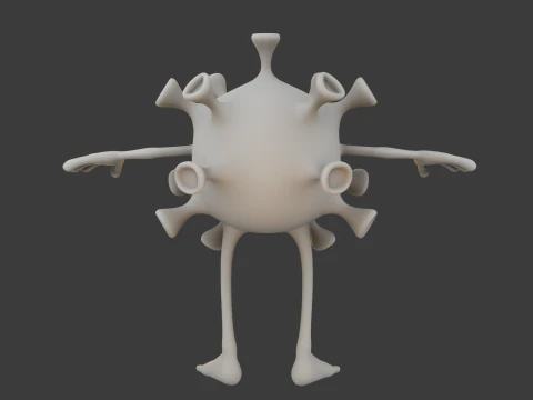 Kresk&oacute;wka wirusa Model 3D