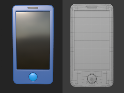 Cell phone Mobile Cartoon Modello 3D