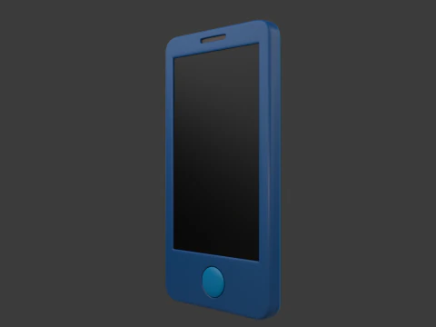 Cellulare Mobile Cartoon Modello 3D