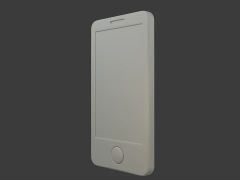 Cellulare Mobile Cartoon Modello 3D