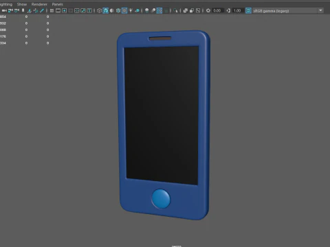 Cellulare Mobile Cartoon Modello 3D