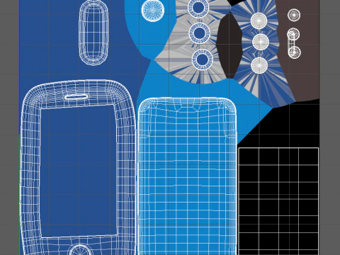 Cellulare Mobile Cartoon Modello 3D