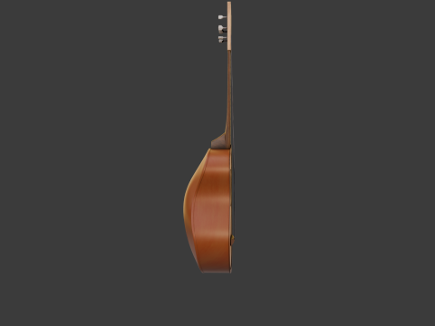 Spanish Guitar Cartoon Vihuela 3Dモデル