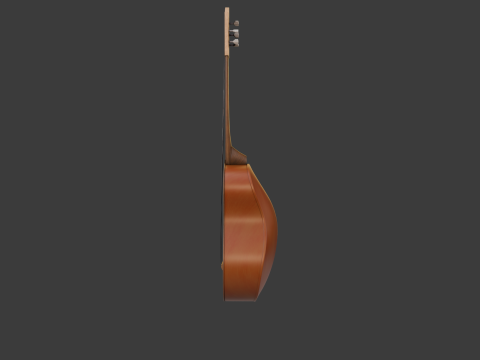 Spanish Guitar Cartoon Vihuela 3Dモデル