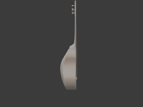 Spanish Guitar Cartoon Vihuela 3Dモデル