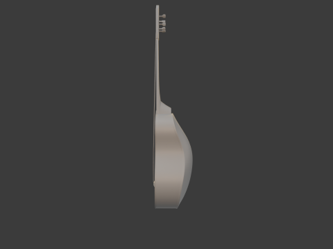 Spanish Guitar Cartoon Vihuela 3Dモデル