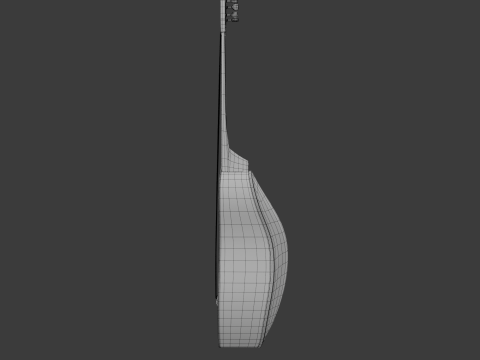 Spanish Guitar Cartoon Vihuela 3Dモデル