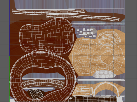 Spanish Guitar Cartoon Vihuela 3Dモデル