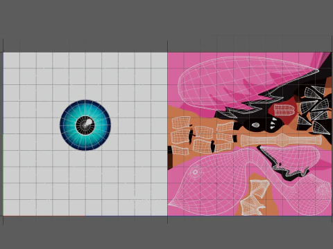 Flamingo cartoon 02 3D Model