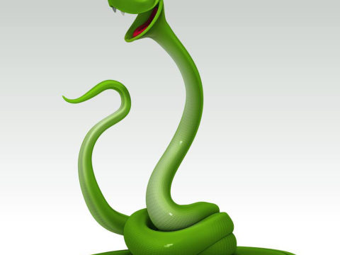 Snake cartoon 02 3D मॉडल
