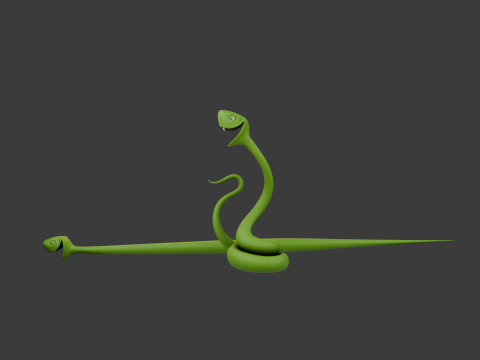 Snake cartoon 02 3D मॉडल
