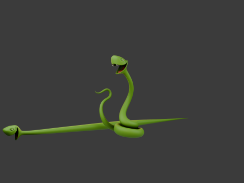 Snake cartoon 02 3D मॉडल