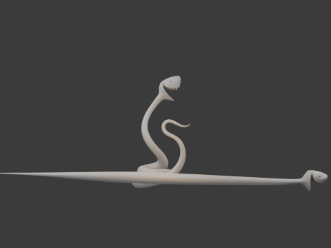 Snake cartoon 02 3D मॉडल