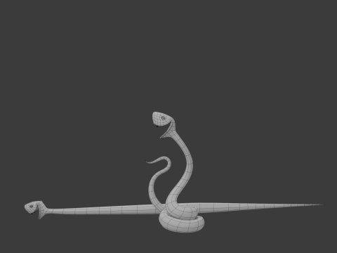 Snake cartoon 02 3D मॉडल