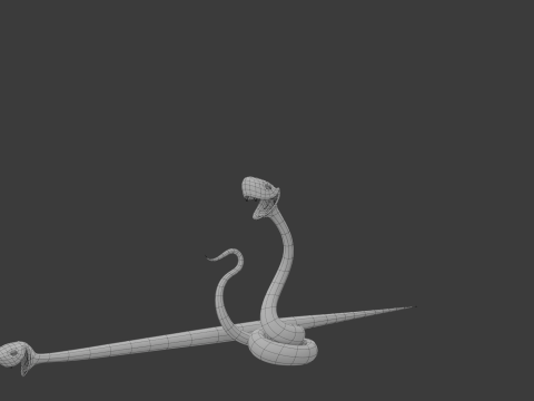 Snake cartoon 02 3D मॉडल
