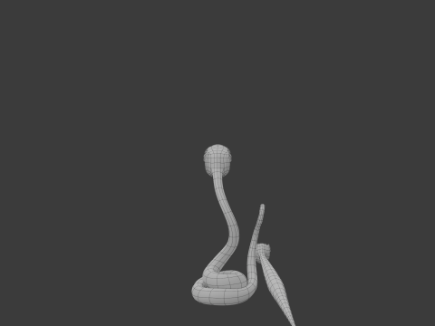 Snake cartoon 02 3D मॉडल