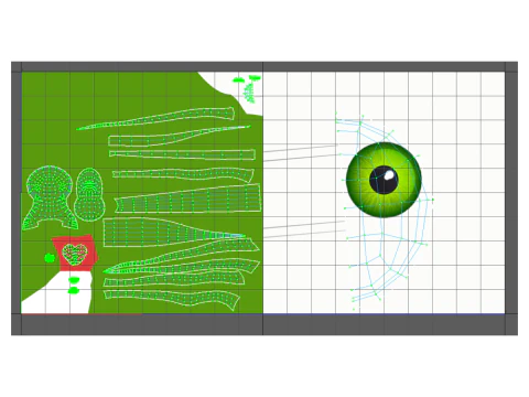 Kartun ular 02 Model 3D