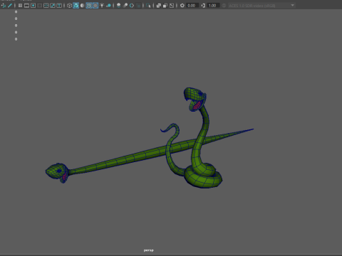 Snake cartoon 02 3D मॉडल