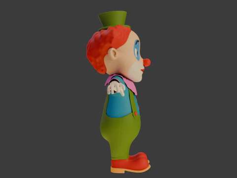 Clown cartoon 04 3D Model