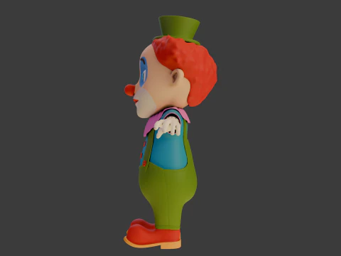 Clown cartoon 04 3D Model