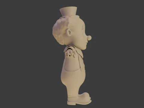 Clown cartoon 04 3D Model