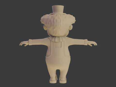 Clown cartoon 04 3D Model