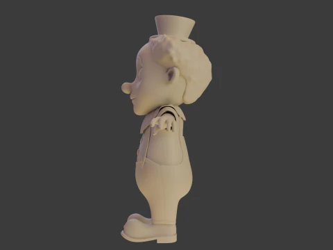 Clown cartoon 04 3D Model