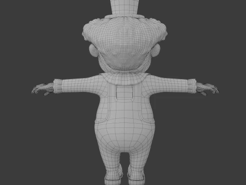 Clown cartoon 04 3D Model