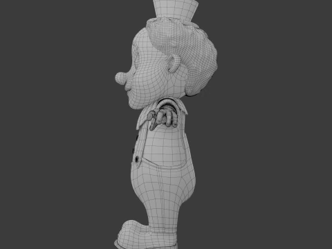 Clown cartoon 04 3D Model