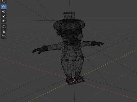 Clown cartoon 04 3D Model