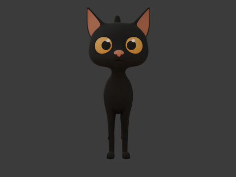 Cat cartoon 3D Model