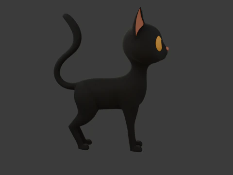 Cat cartoon 3D Model