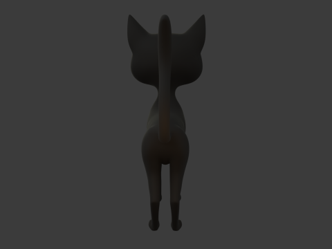 Cat cartoon 3D Model