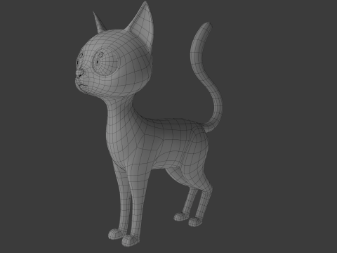 Cat cartoon 3D Model
