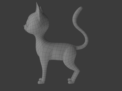 Cat cartoon 3D Model