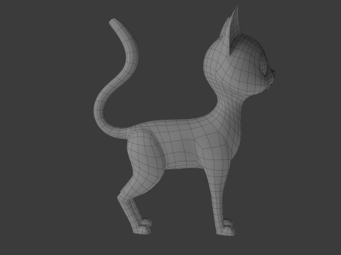 Cat cartoon 3D Model