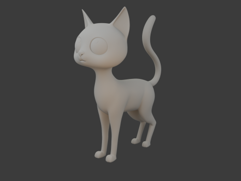 Cat cartoon 3D Model