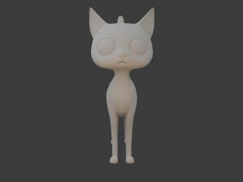 Cat cartoon 3D Model