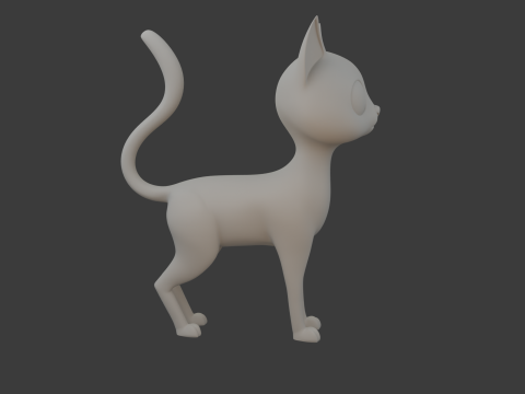 Cat cartoon 3D Model