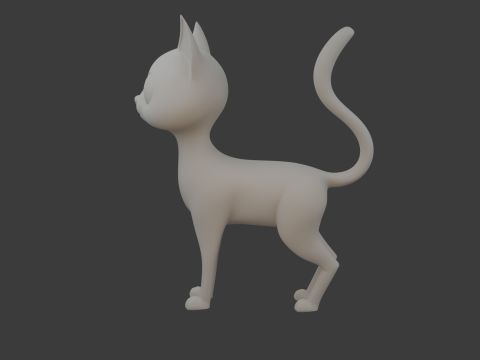 Cat cartoon 3D Model