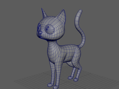 Cat cartoon 3D Model