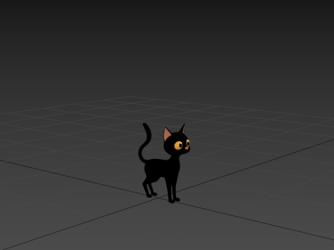 Cat cartoon 3D Model