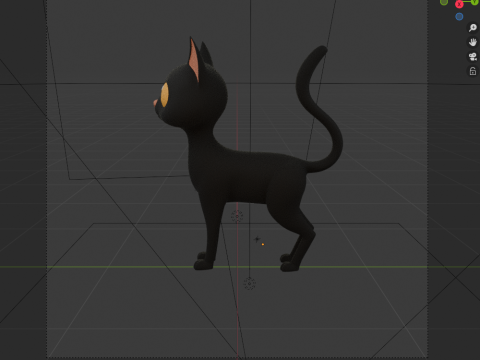 Cat cartoon 3D Model