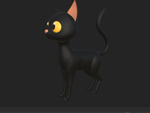 Cat cartoon 3D Model