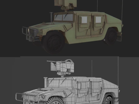 HMMWV Modello 3D